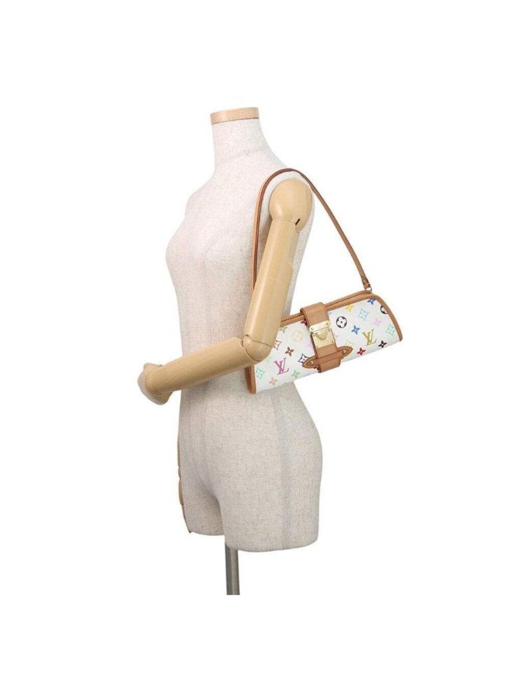 Louis Vuitton Shoulder Bag Monogram Multicolor Charlie 2-Way Clutch White - Picture 5 of 10